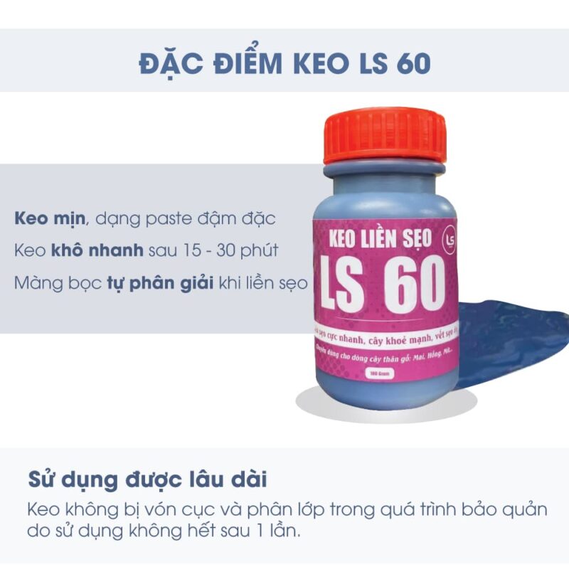 keo liền sẹo LS không bị phân lớp, tách lớp, bị khô hay vón cục